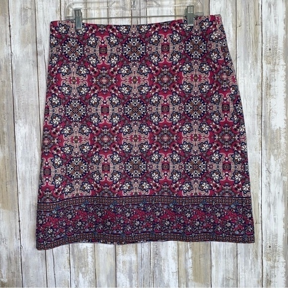 Talbots Dresses & Skirts - Talbots Pink Floral Paisley Mini Skirt